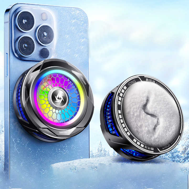 SL-25 Mobile Phone Cooling Fan with RGB Lighting iphone