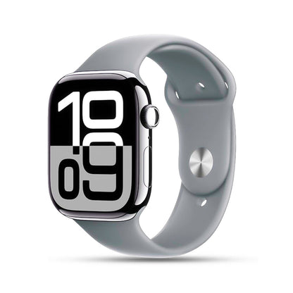 Person wearing the Series 10 Apple Logo Smartwatch during a workout session.